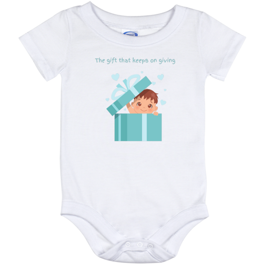 The gift that keeps on giving Baby Boy Onesie