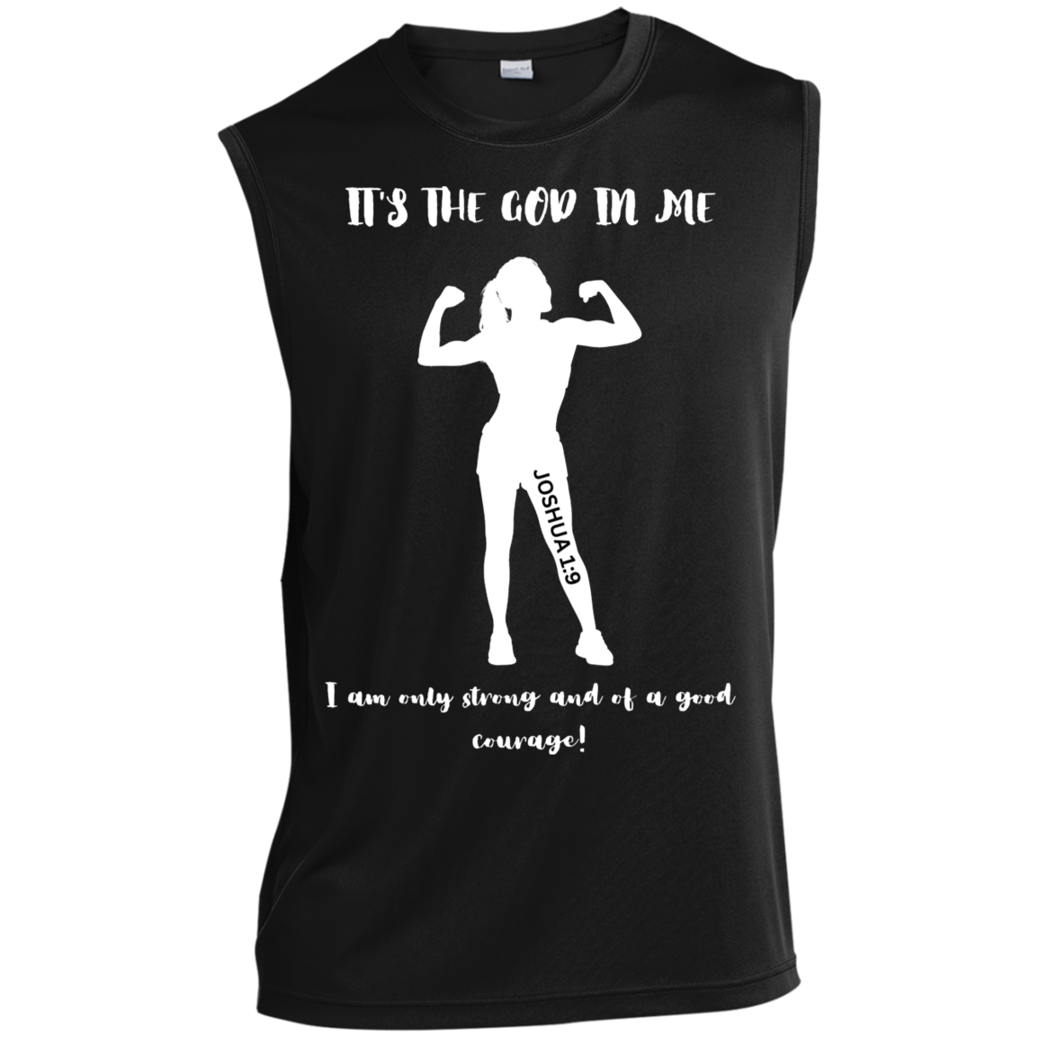 It's the God in me Sleeveless Performance Tee