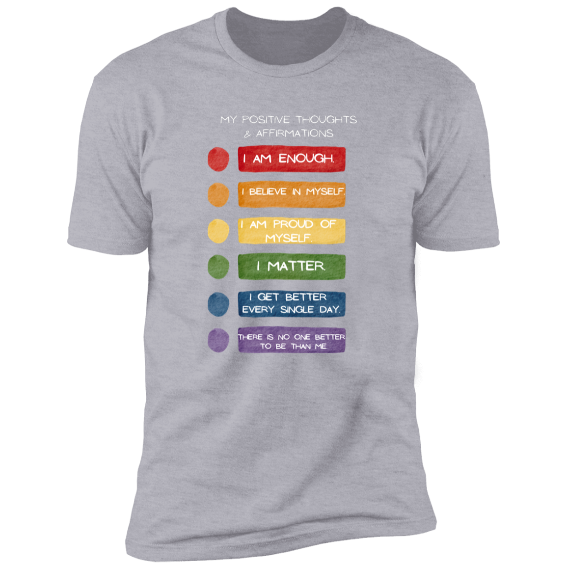 My Positive Thoughts & Affirmations Premium Short Sleeve T-Shirt