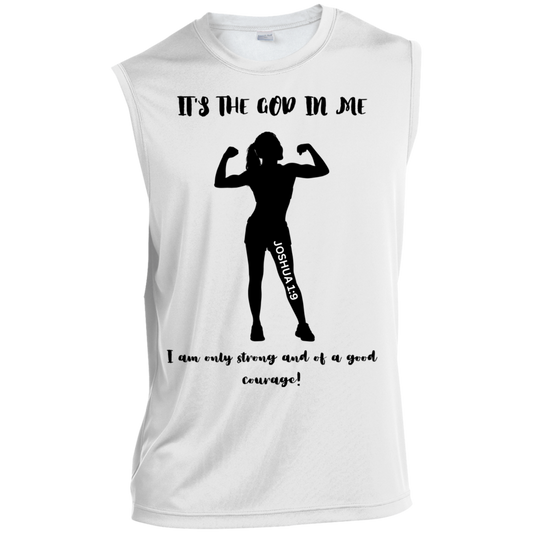 It's the God in me Sleeveless Performance Tee