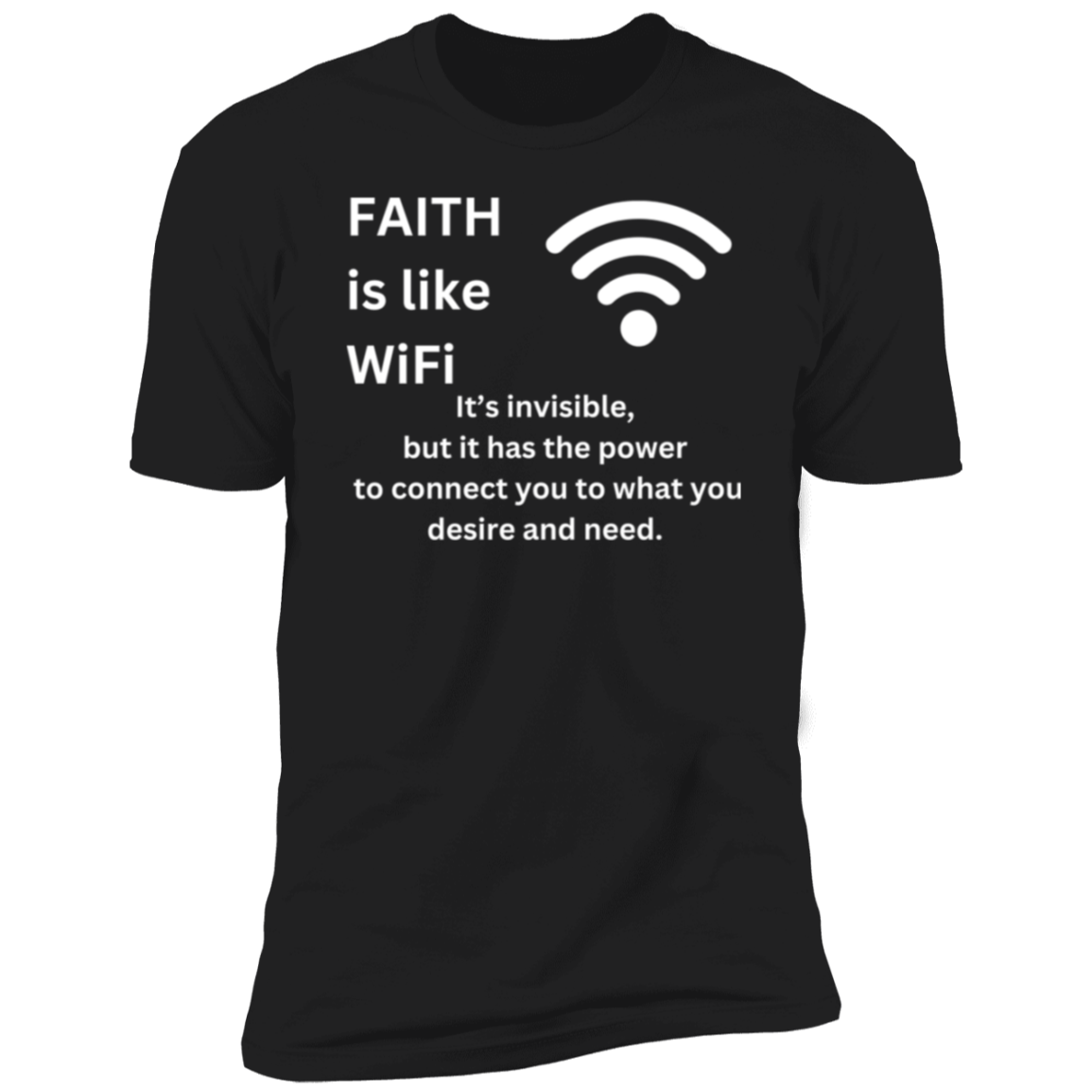 FAITH is like WiFi Men & Women Bible - Tees
