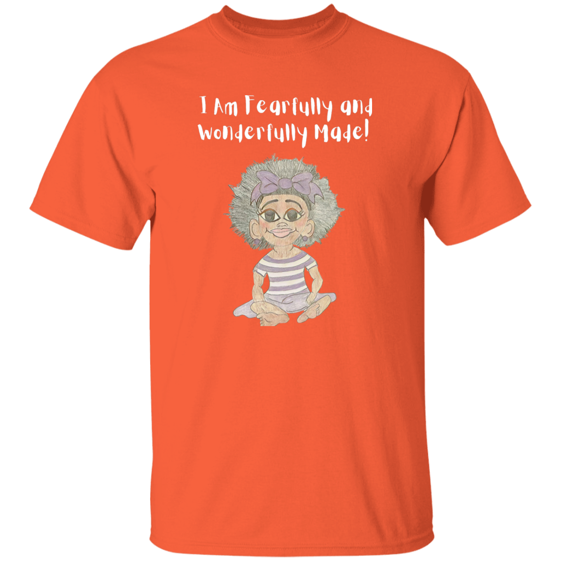 I am Fearfully & Wonderfully Made Youth 5.3 oz 100% Cotton T-Shirt