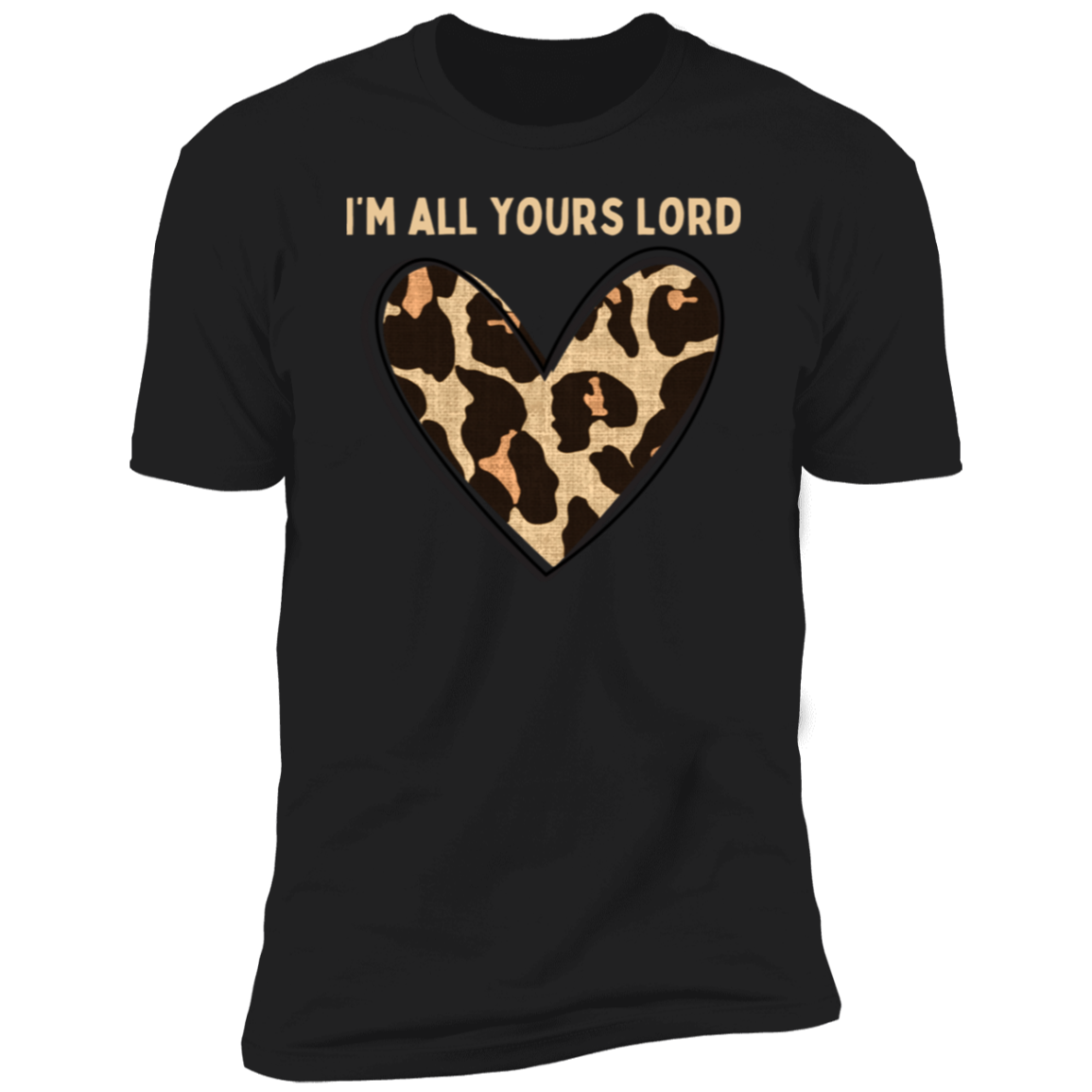 Next Level Women I'm All Yours Lord Black Short Sleeve T-Shirt - Faith Apparel