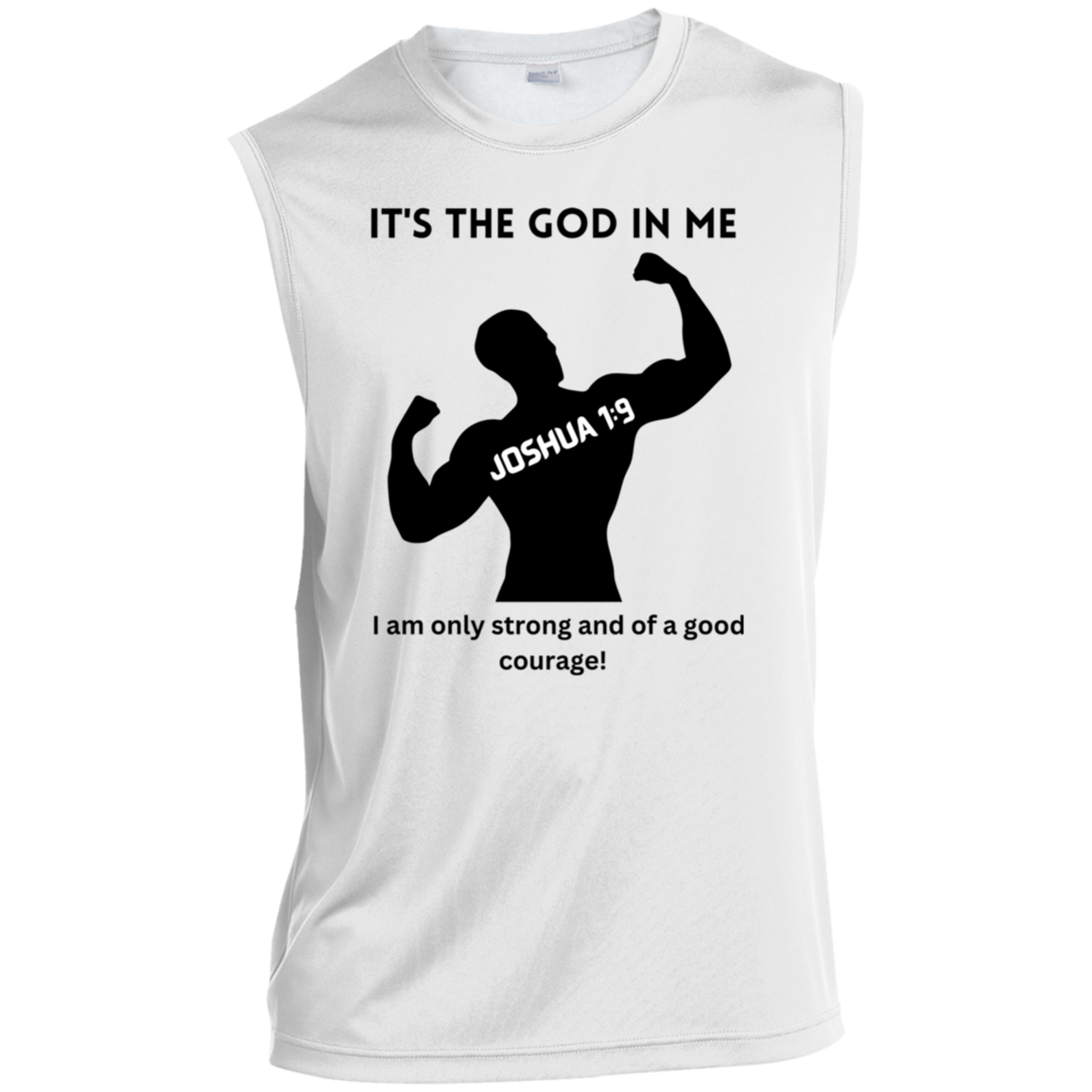 It's the God in me Men’s Sleeveless Performance Bible - Tees