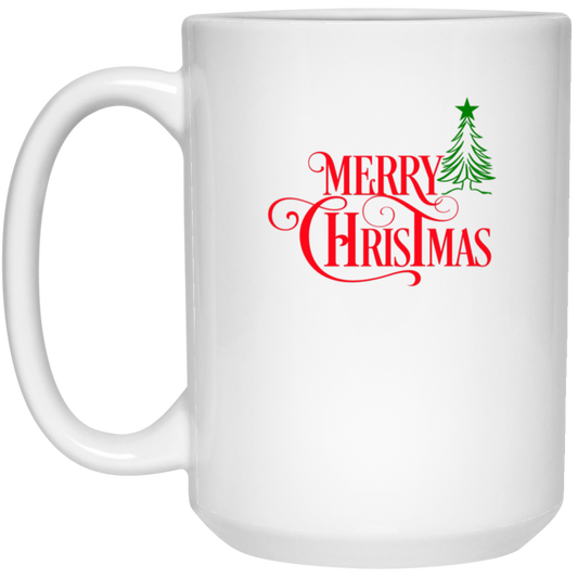 Merry Christmas 15oz White Mug