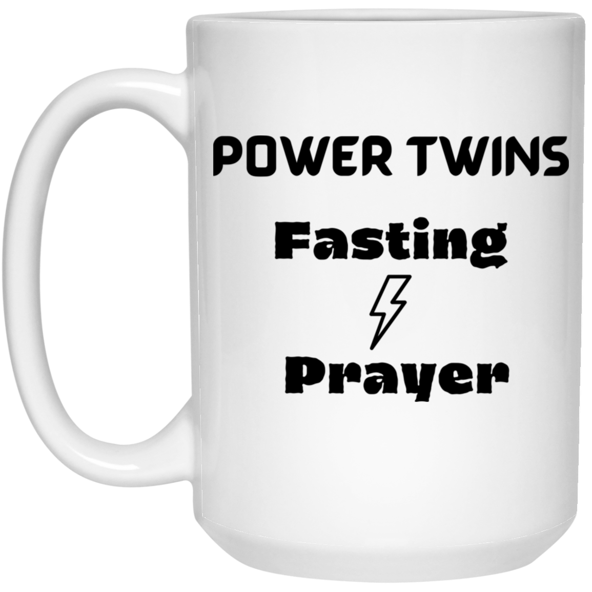 Power Twins 15oz Gloss Ceramic Mug