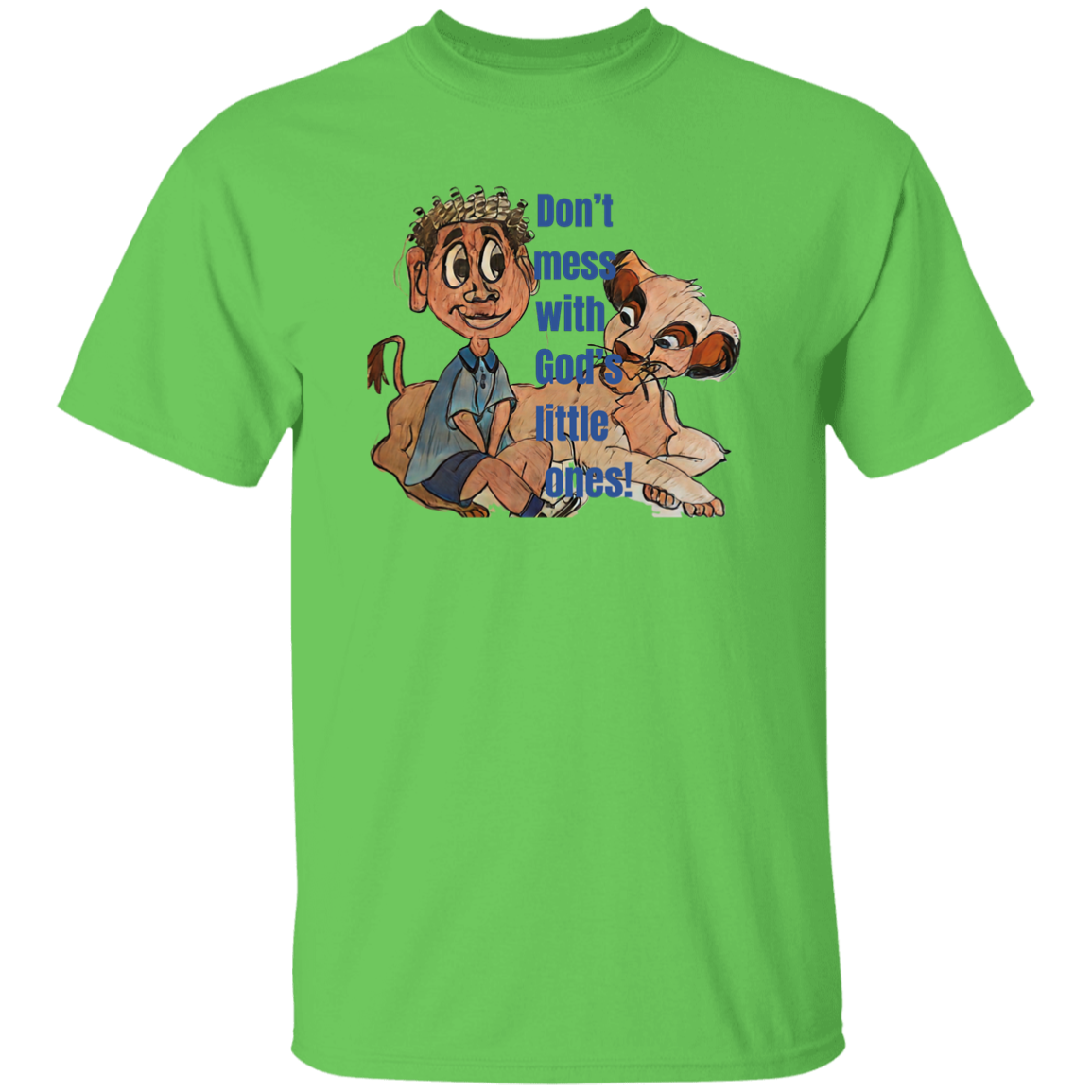 Don't mess with God's little ones Youth 5.3 oz 100% Cotton T-Shirt