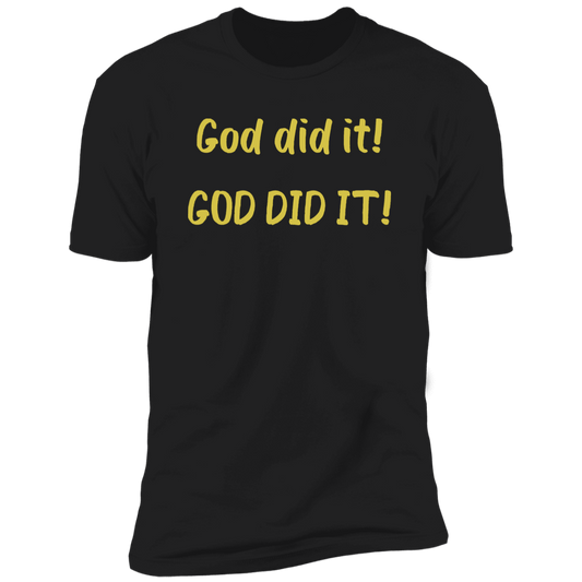 Men & Women God did it! Premium Short Sleeve Bible - Tees