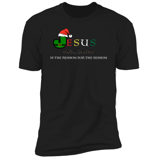 Jesus is the Reason for the Season Men and Women Premium Short Sleeve T-Shirt