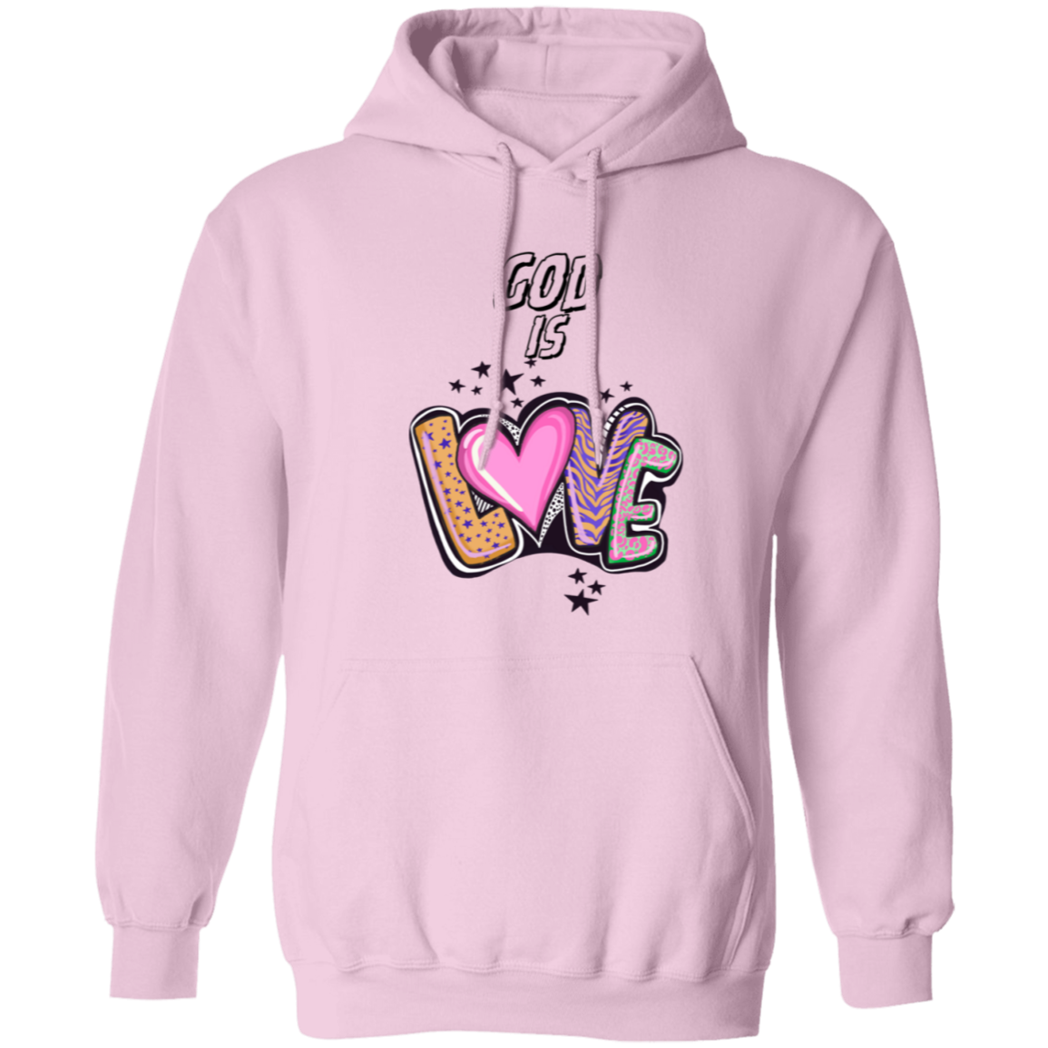 God is Love Pullover Hoodie 8 oz (Closeout)