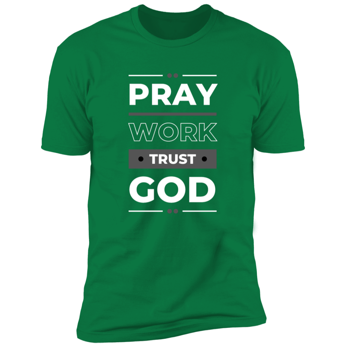 Pray Work Trust God Short Sleeve Bible - Tees Faith Apparel